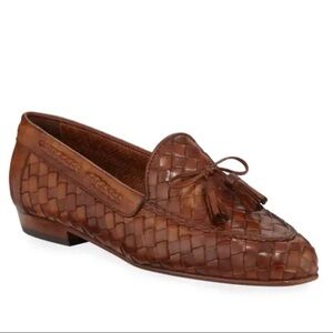 Sesto Meucci Nicole Iconic Woven Leather Tassel Loafers